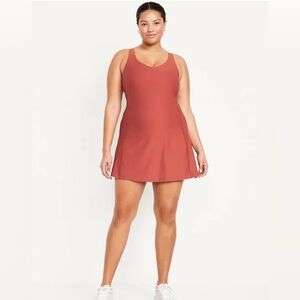 NWOT Old Navy Powersoft Athletic Dress With Pads & Shorts Pocket - PTP 23